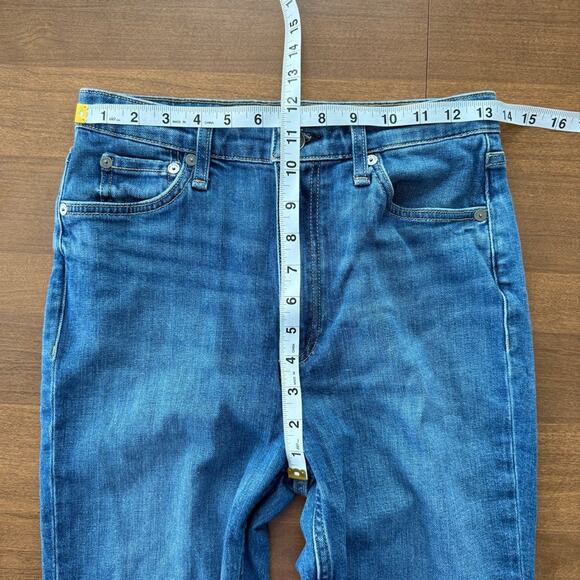 Rag & Bone | Women's Casey High-Rise Ankle Flare Jeans Blue Cindy Wash Denim 26 - Picture 11 of 11